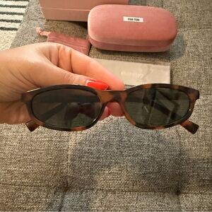 Miu Miu Cat Eye Sunglasses in Tortoise Honey, brand new!